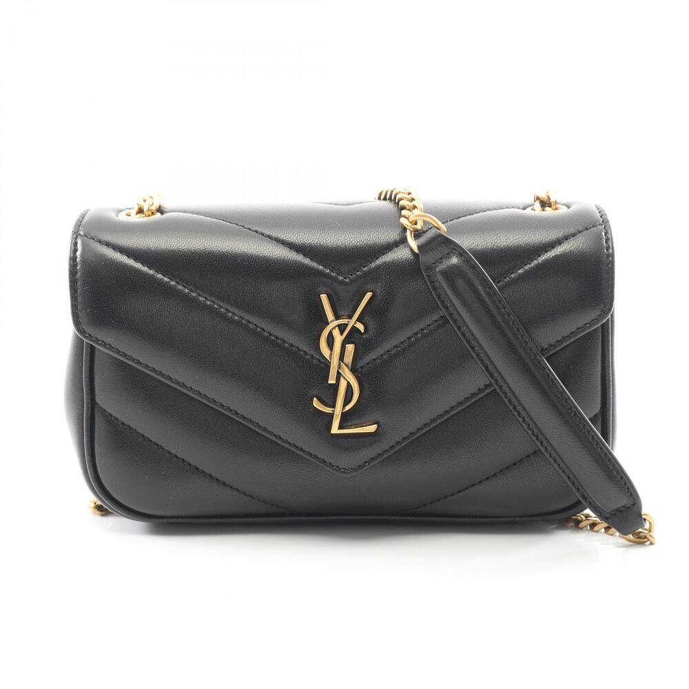 Saint Laurent Paris Loulou Toy Leather Shoulder Bag Black